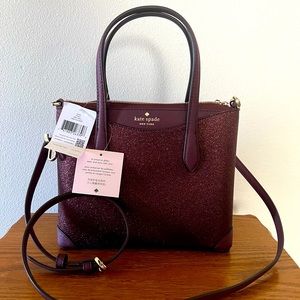 New Kate Spade shimmy glitter satchel